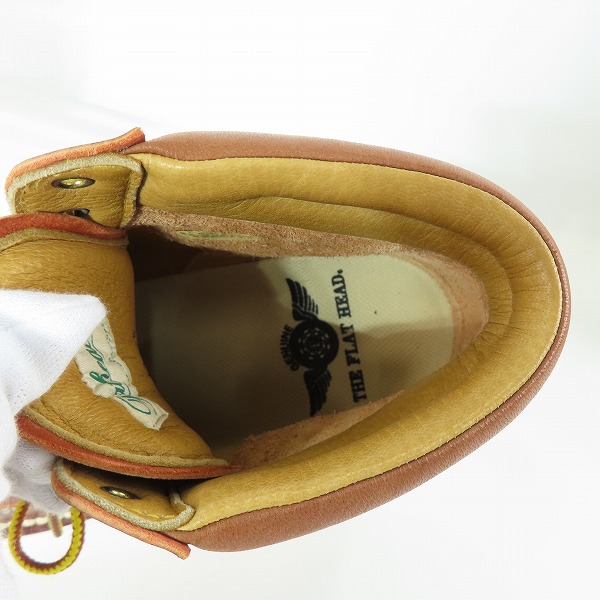 実際に弊社で買取させて頂いたTHE FLAT HEAD/フラットヘッド レザー ワーク ブーツ SKB-05/25の画像 4枚目