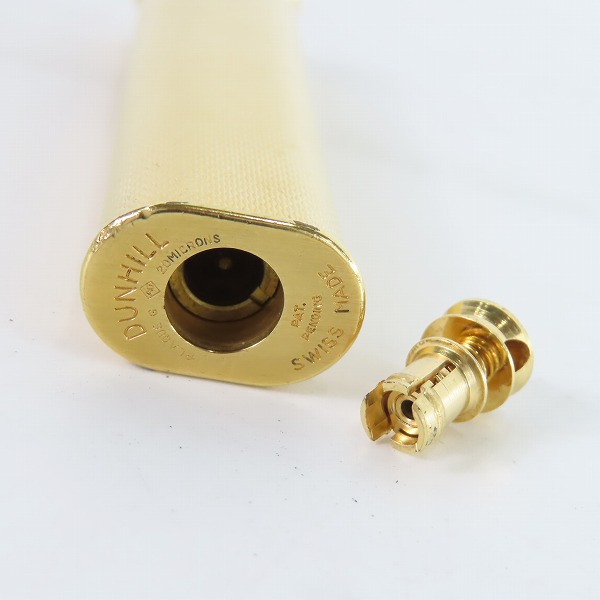 実際に弊社で買取させて頂いたdunhill/ダンヒル サイドローラー ガスライター ゴールドの画像 4枚目