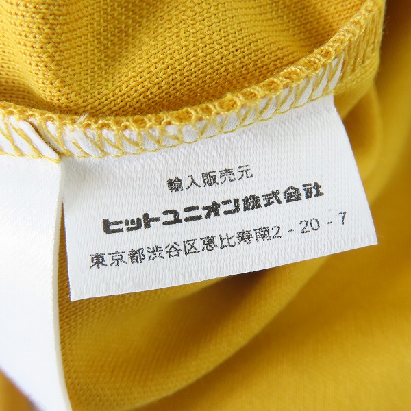 実際に弊社で買取させて頂いた【未使用】FRED PERRY/フレッドペリー TAPED TRACK JACKET/トラックジャケット イエロー J6231 Mの画像 5枚目