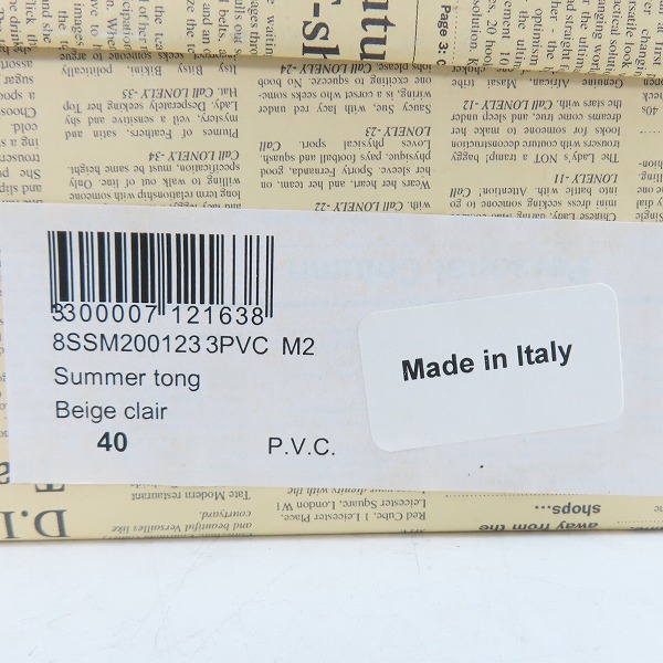 実際に弊社で買取させて頂いた【未使用】John Galliano/ジョンガリアーノ サンダル　ホワイト/40の画像 9枚目