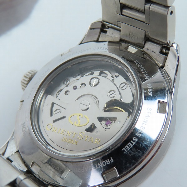 実際に弊社で買取させて頂いたORIENT STAR/オリエントスター パワーリザーブ 自動巻き腕時計 F6R4-UAA0の画像 4枚目
