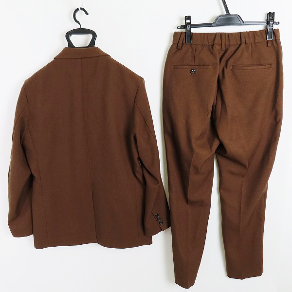 実際に弊社で買取させて頂いた417 EDIFICE/フォーワンセブン エディフィス テーラードジャケット セットアップ ブラウン/Mの画像 1枚目