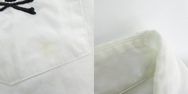 実際に弊社で買取させて頂いたSTUSSY×mastermind/ステューシー×マスターマインド スカル刺繍 長袖シャツ/Lの画像 9枚目