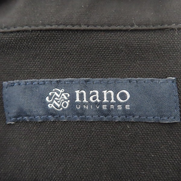 実際に弊社で買取させて頂いたnano universe/ナノユニバース イージーケアオープンカラーシャツ 半袖シャツ 672-2121210/XLの画像 2枚目