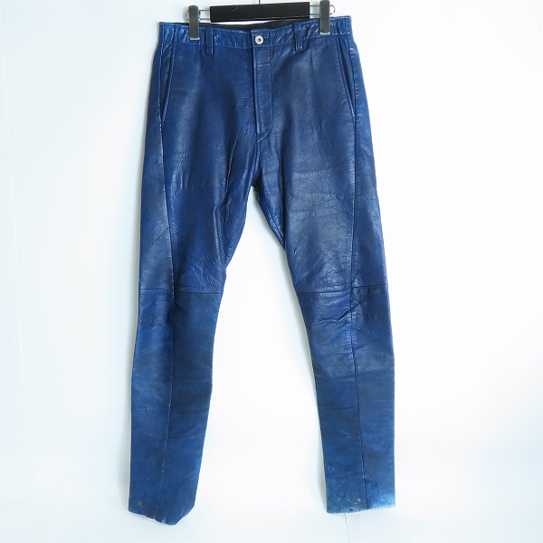 実際に弊社で買取させて頂いたISAMUKATAYAMA BACKLASH/バックラッシュ ウエストゴム レザーパンツ