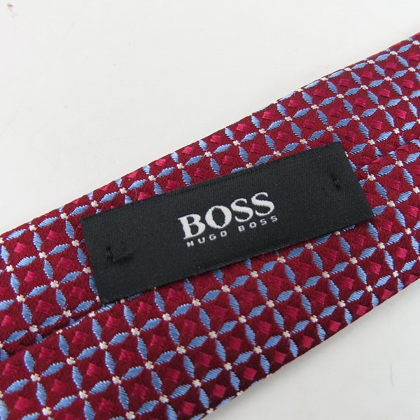 実際に弊社で買取させて頂いたHugo Boss/ヒューゴボス 総柄ネクタイ シルクの画像 1枚目