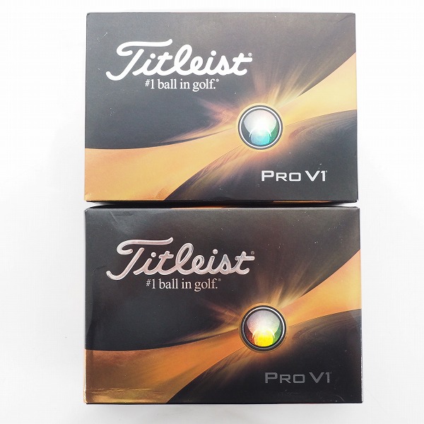 実際に弊社で買取させて頂いた 【未使用】Titleist/タイトリスト PRO V1 ゴルフボール ホワイト 2ダースの画像 2枚目
