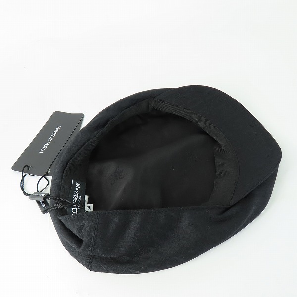 実際に弊社で買取させて頂いた【JPタグ/未使用】DOLCE&GABBANA/ドルチェ＆ガッバーナ/ドルガバ BAKER BOY HAT ハンチングキャップ GH587A-FJ2BM/58の画像 5枚目
