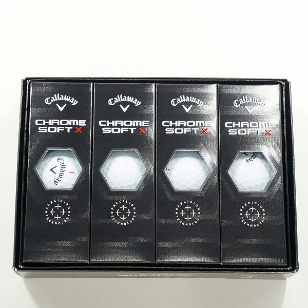 実際に弊社で買取させて頂いた(1)【未使用】Callaway/キャロウェイ CHROME SOFT X ゴルフボール ホワイト 1ダース