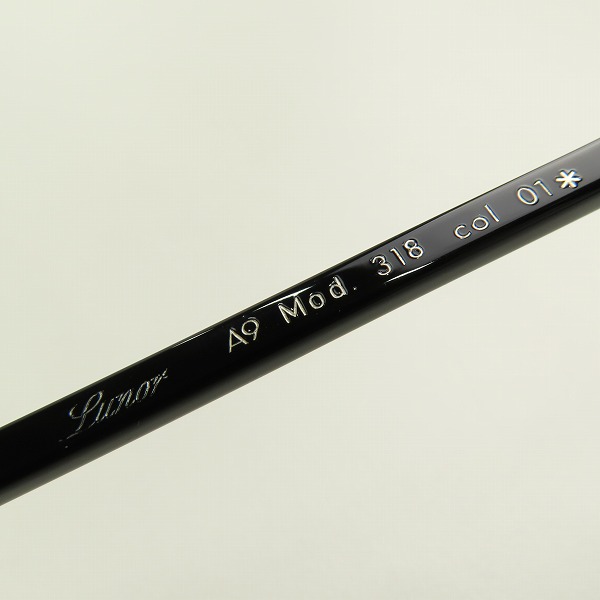 実際に弊社で買取させて頂いたLunor/ルノア mod.318 眼鏡/メガネフレーム/クリップオンサングラス付きの画像 5枚目