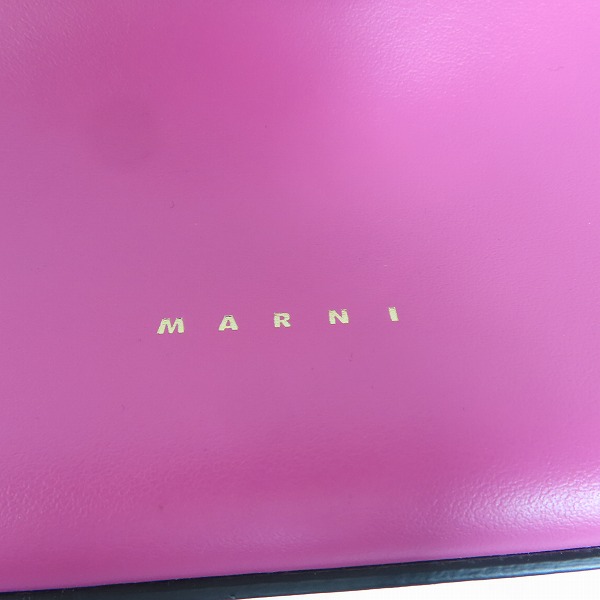 実際に弊社で買取させて頂いたMARNI/マルニ 2way ハンドバッグ/ショルダーバッグ ピンク スムースカーフレザー BMMP0103U0 LV589 00C73の画像 6枚目