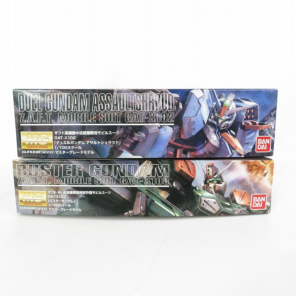 実際に弊社で買取させて頂いた【組済含/ジャンク扱い】バンダイ MG 1/100 デュエルガンダム アサルトシュラウド/バスターガンダム 2点セット/SEED/ガンプラの画像 7枚目
