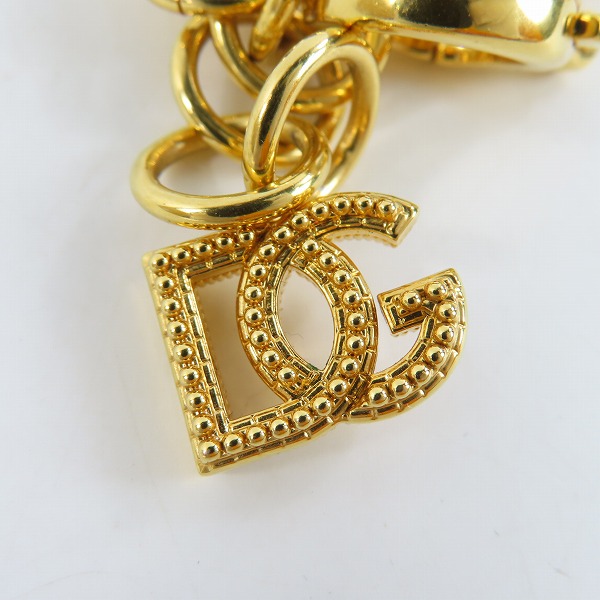 実際に弊社で買取させて頂いたDOLCE & GABBANA/ドルチェ&ガッバーナ DG Logo 喜平チェーン チョーカーネックレス ゴールドの画像 3枚目