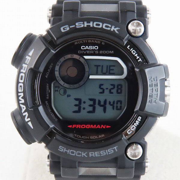 実際に弊社で買取させて頂いたG-SHOCK/Gショック フロッグマン 世界6局対応電波ソーラー マスターオブG GWF-D1000-1ER　の画像 1枚目