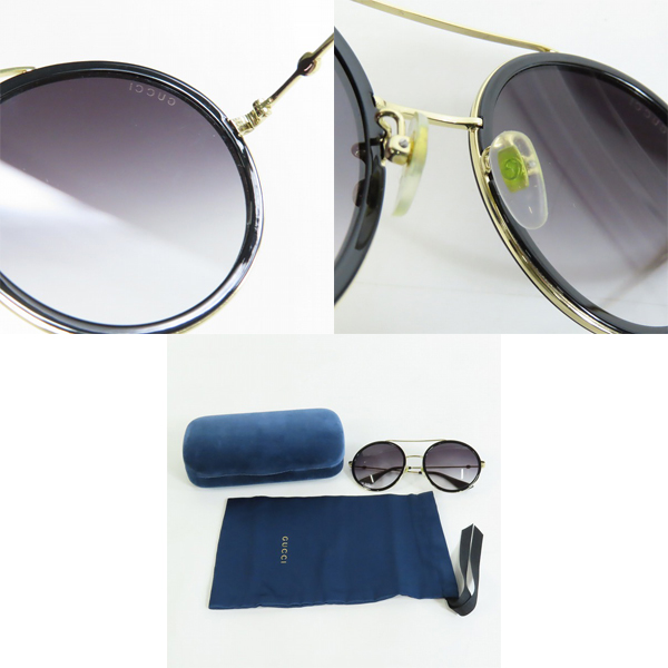 実際に弊社で買取させて頂いたGUCCI/グッチ サングラス/アウェア/アレッサンドロ・ミケーレデザイン/GG0061S 001の画像 9枚目