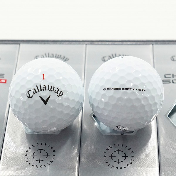 実際に弊社で買取させて頂いた(6)【未使用】Callaway/キャロウェイ CHROME SOFT X LS ゴルフボール ホワイト 1ダースの画像 1枚目