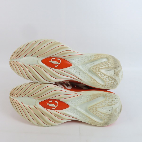 実際に弊社で買取させて頂いたJIMMY CHOO/ジミーチュウ Cosmos/コスモス スニーカー オレンジ/42の画像 2枚目