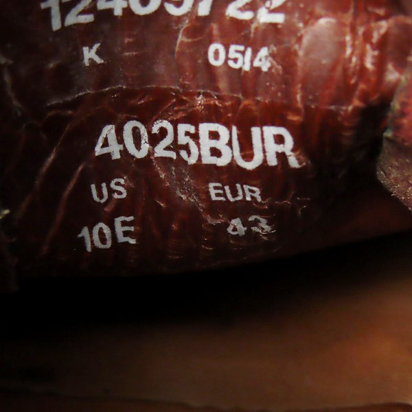 実際に弊社で買取させて頂いたCHIPPEWA/チペワ MODERN SUBURBAN/チャッカブーツ 4025BUR/43の画像 7枚目