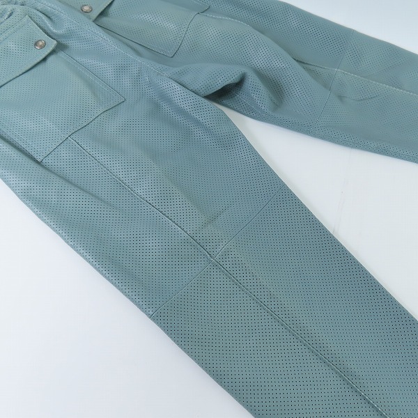 実際に弊社で買取させて頂いたTOM FORD/トムフォード 羊革 レザーパンツ/48の画像 8枚目