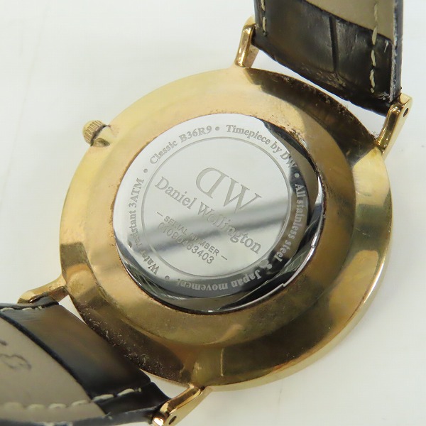 実際に弊社で買取させて頂いた【ジャンク含む/動作未確認】Daniel Wellington/ダニエルウェリントン Classic クラシック 純正ベルト付 2点セットの画像 4枚目