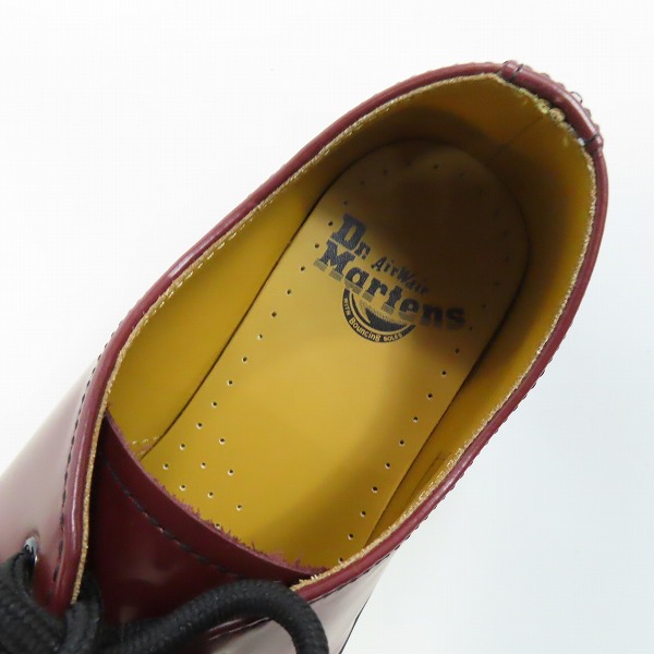 実際に弊社で買取させて頂いたDr.Martens/ドクターマーチン 3EYE SHOE/3ホールブーツ 1461 チェリーレッド 11838600/UK6の画像 4枚目
