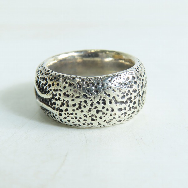 実際に弊社で買取させて頂いた【ギャラ付き】STARLINGEAR/スターリンギア フレーム スカル バンド リング SGR027/14-15号の画像 4枚目