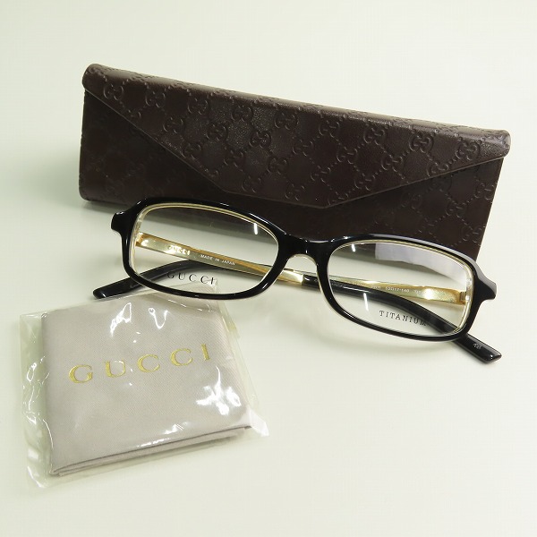 実際に弊社で買取させて頂いたGUCCI/グッチ メガネフレーム アイウェア GG9107/Jの画像 9枚目