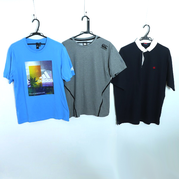 実際に弊社で買取させて頂いたadidas/アディダス Canterbury/カンタベリーＴシャツ ラグビーシャツ 3点セット