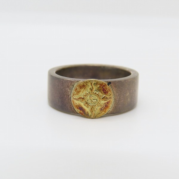 実際に弊社で買取させて頂いた【ワランティ付き】FIRST ARROW'S/ファーストアローズ K18/SILVER 平打ち プレーン リング R-001/16号の画像 1枚目