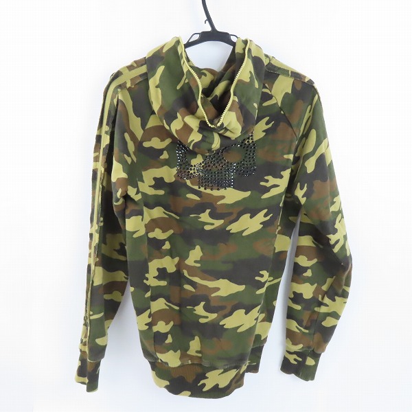 実際に弊社で買取させて頂いたHYDROGEN/ハイドロゲン カモフラ柄 バックスカル フルジップパーカー/Mの画像 1枚目