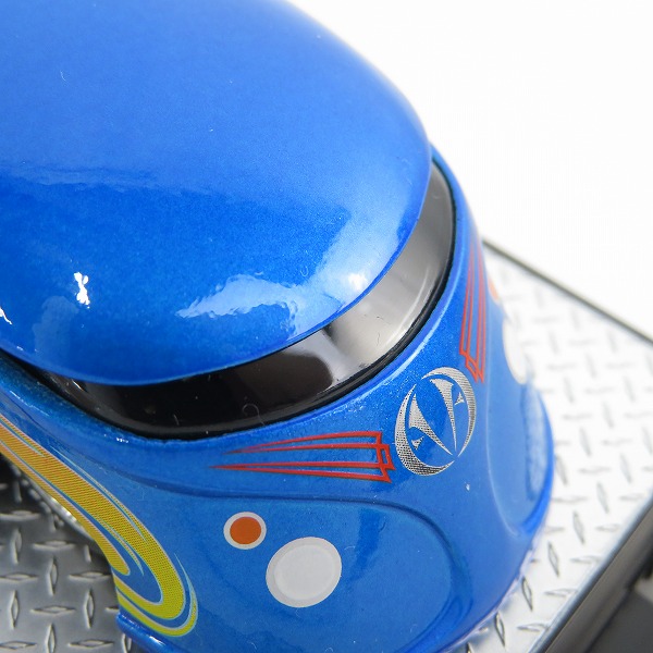 実際に弊社で買取させて頂いたKUSTOMCITY/カスタムシティ ARTIST PROOF SERIES EVO SS DRAG BUS FEATURED EDITION KANDY BLUE ミニカーの画像 5枚目