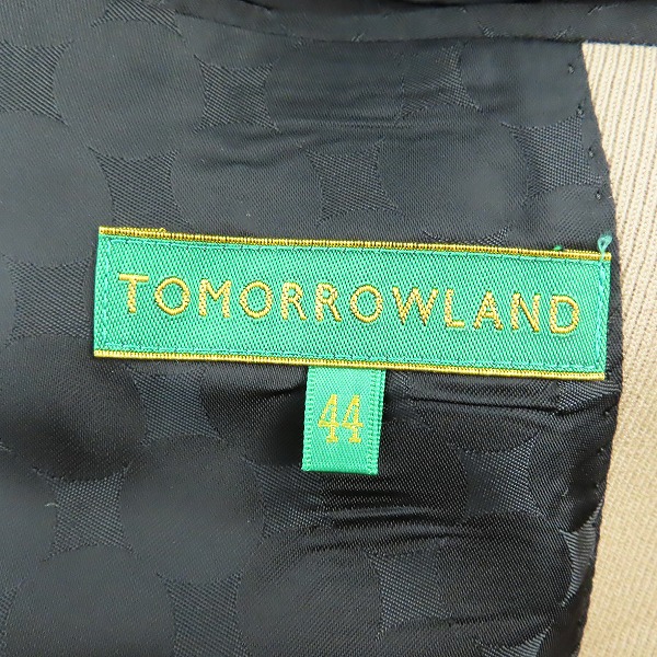 実際に弊社で買取させて頂いたTOMORROWLAND/トゥモローランド ウール 2Bテーラードジャケット/44の画像 2枚目