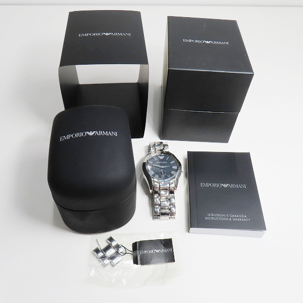 実際に弊社で買取させて頂いたEMPORIO ARMANI/エンポリオアルマーニ クォーツ腕時計 AR-0680【動作未確認】の画像 9枚目