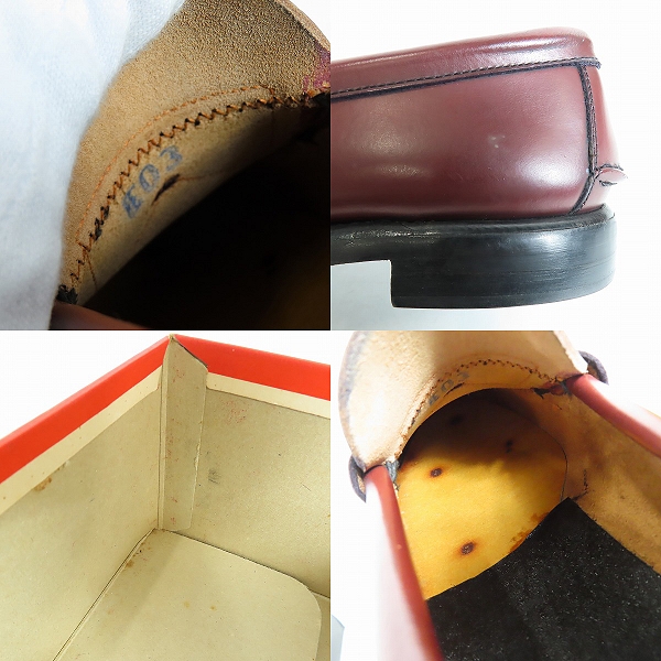 実際に弊社で買取させて頂いたREGAL × VAN JAC/リーガル × ヴァンジャケット コインローファー 3177/24.5EEの画像 7枚目