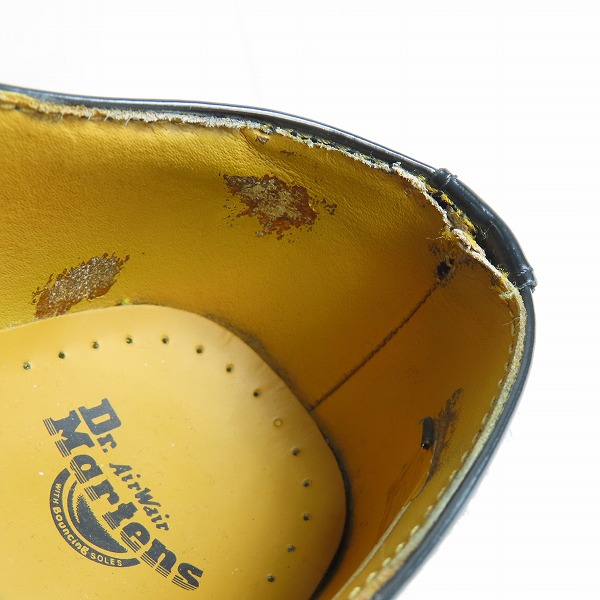 実際に弊社で買取させて頂いたDr.Martens/ドクターマーチン 3EYE BOOTS 3ホールブーツ ブラック 1461 UK7の画像 5枚目