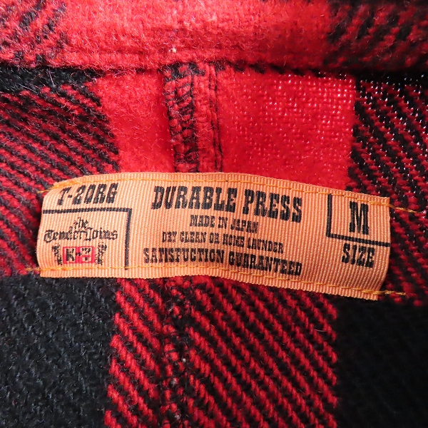 実際に弊社で買取させて頂いたTENDERLOIN/テンダーロイン T-20RG DURABLE PRESS バッファローチェックネルシャツ /Mの画像 2枚目
