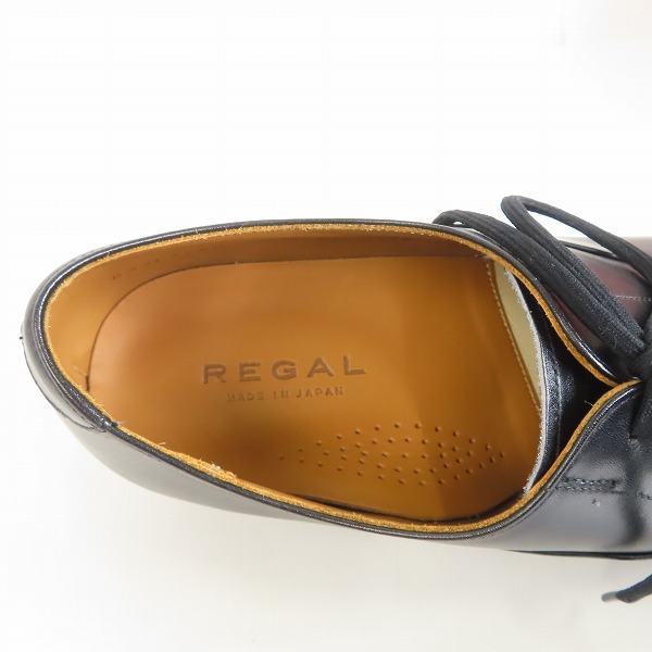 実際に弊社で買取させて頂いたREGAL/リーガル ストレートチップ レザーシューズ 01BL/26.5の画像 4枚目