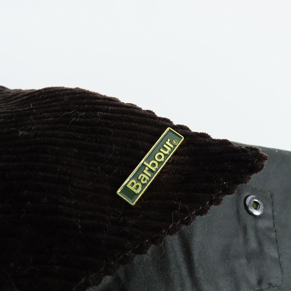 実際に弊社で買取させて頂いたBarbour/バブアー TRANSPORT トランスポート ワックス コットン ショート ブルゾン 232MWX1678 36の画像 8枚目