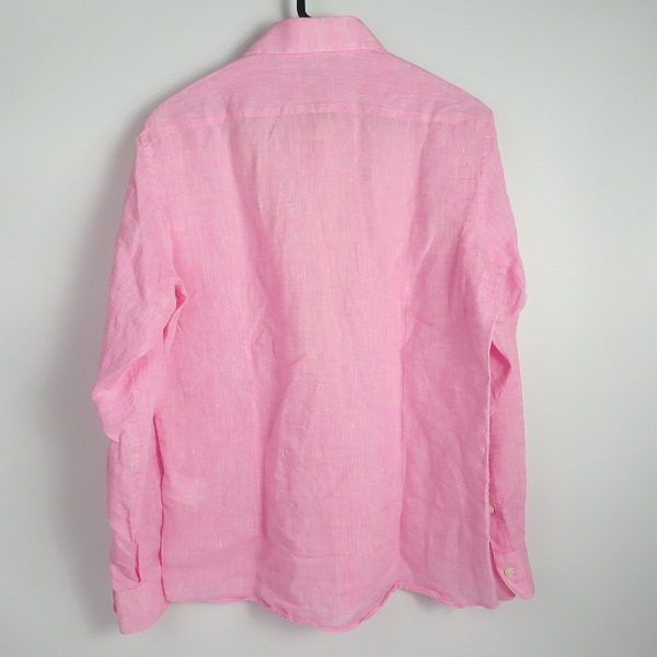 実際に弊社で買取させて頂いたBrilla per il gusto/ブリッラ ペル イル グスト 麻100％シャツ ピンク Mの画像 1枚目