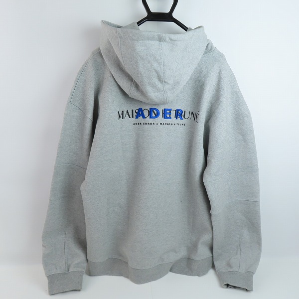 実際に弊社で買取させて頂いたMAISON KITSUNE×ADER ERROR/メゾンキツネ×アーダーエラー 19SS THE BLUE FOX プルオーバーパーカー/A3の画像 1枚目