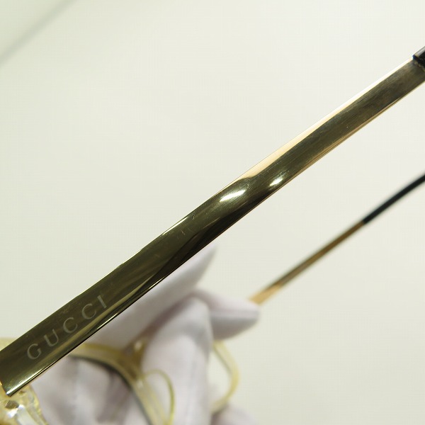 実際に弊社で買取させて頂いたGUCCI/グッチ メガネフレーム アイウェア GG9107/Jの画像 7枚目