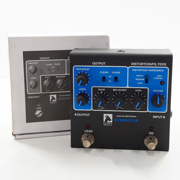 実際に弊社で買取させて頂いたGOAT/ゴート BL-G ANALOG DISTORTION GENERATOR ディストーション エフェクター 動作確認済み