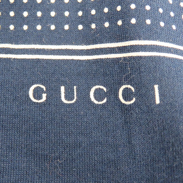 実際に弊社で買取させて頂いた【JPタグ】GUCCI/グッチ ドット 半袖ポロシャツ/323207 X3923/Sの画像 5枚目