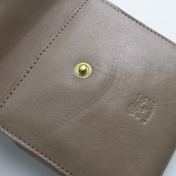 実際に弊社で買取させて頂いたIL BISONTE/イルビゾンテ 二つ折り財布 レザーウォレットの画像 6枚目