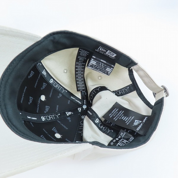 実際に弊社で買取させて頂いたSAINT LAURENT×NEW ERA/サンローラン×ニューエラ YSL MONOGRAM CAP ロゴキャップ 687687YCL36の画像 5枚目