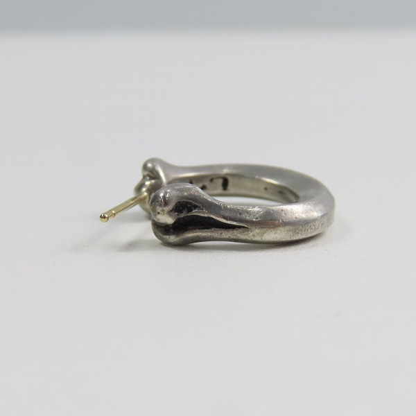 実際に弊社で買取させて頂いた【ギャラ付き】LEATHERS AND TREASURES/レザーズアンドトレジャーズ Large bone earring ラージボーンイヤリング ピアスの画像 5枚目
