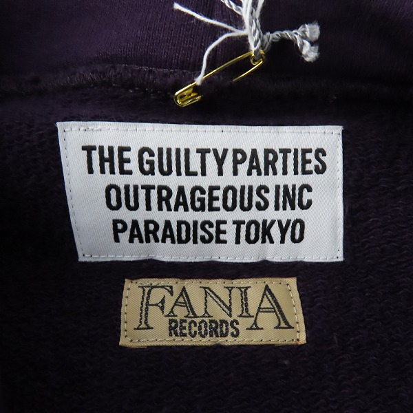 実際に弊社で買取させて頂いたWACKO MARIA×FANIA RECORDS/ワコマリア×ファニアレコード スウェット プルオーバーパーカー FANIA-WM-SS04/Mの画像 2枚目