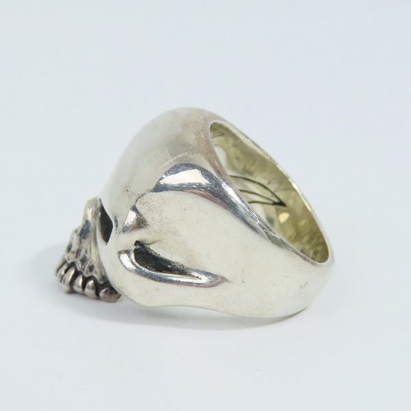 実際に弊社で買取させて頂いたCRAZY PIG/クレイジーピッグ EVIL SKULL RING LARGE/ラージエビルスカル リング 21号の画像 2枚目