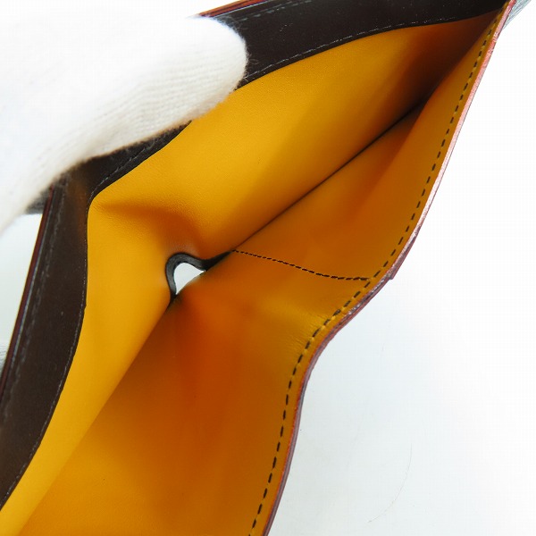 実際に弊社で買取させて頂いたGANZO/ガンゾ レザー 二つ折り財布 0057680の画像 4枚目