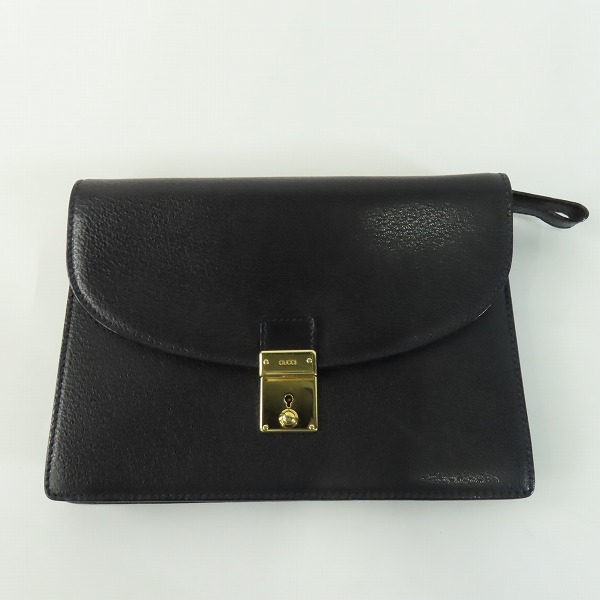 実際に弊社で買取させて頂いたGUCCI/グッチ ハンドル付き レザー クラッチバッグ/セカンドバッグ 018・122・0940